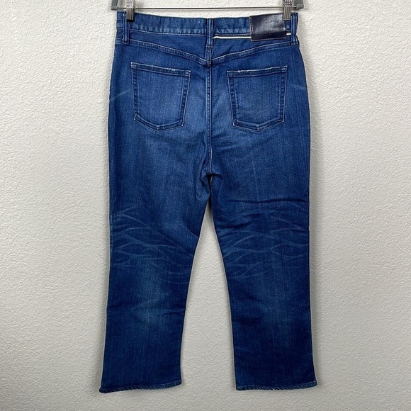New Moussy Vintage Emma Cropped Flare Jeans High Rise Rigid Denim Sz 30 - Picture 7 of 15